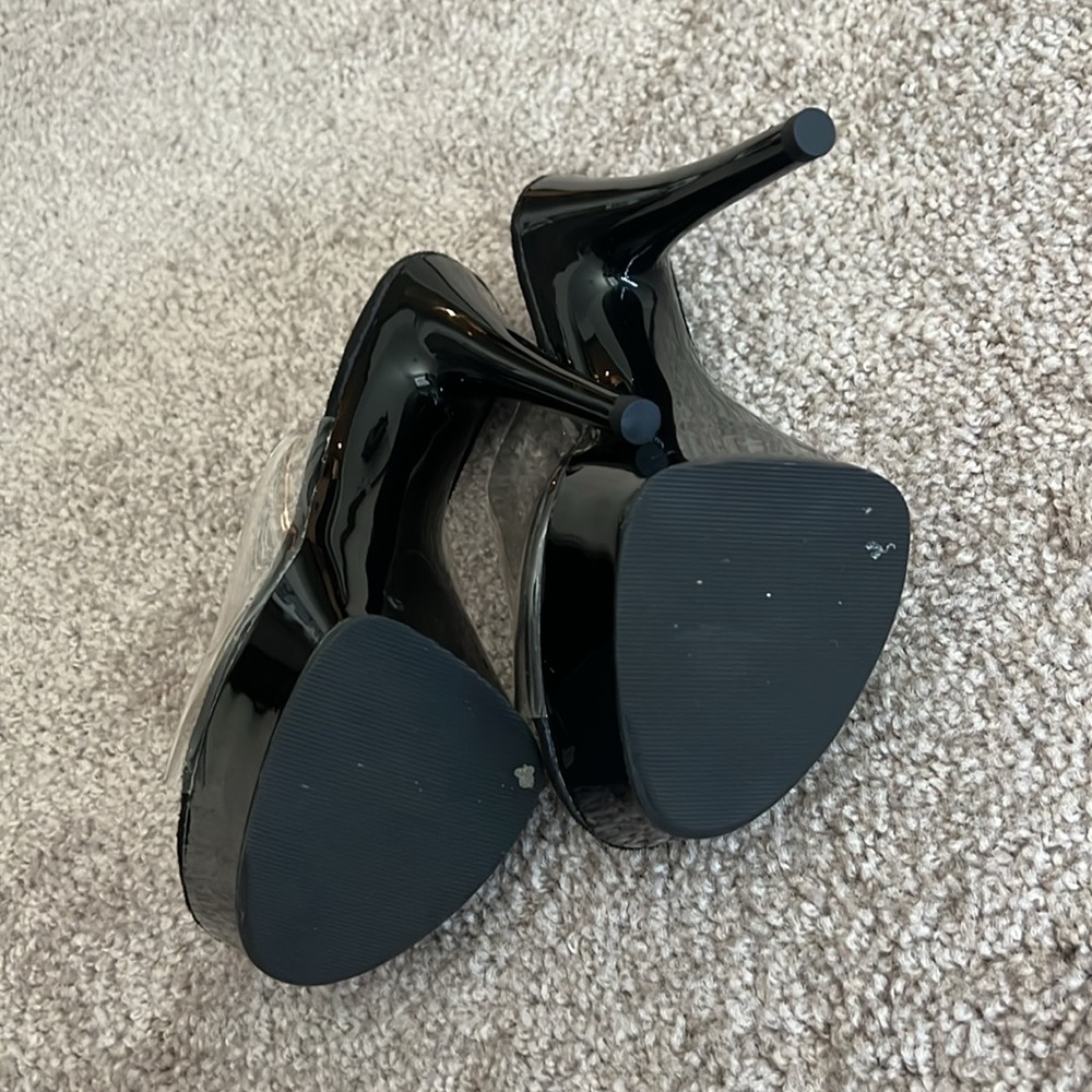 Pleaser black patent slides - Picture 5 of 5